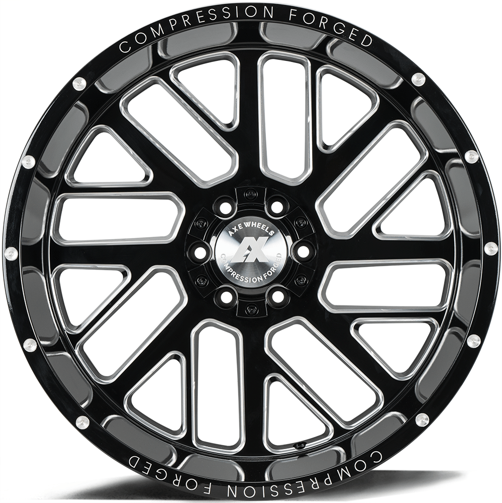 AXE Compression Forged Off-Road AX2.0 20x10 -19 6x135/6x139.7 (6x5.5) Gloss Black Milled