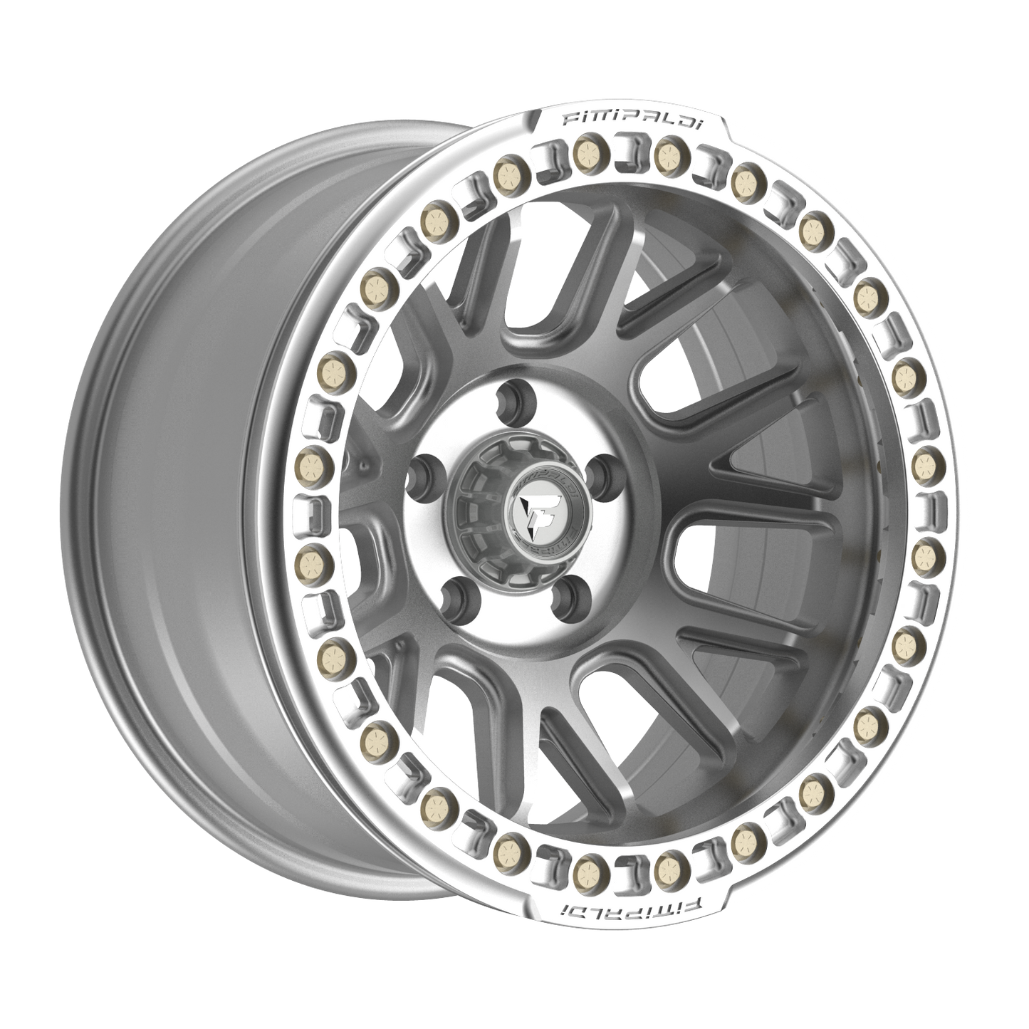 FITTIPALDI FB151M 17X9, PCD 5X5.00, ET -38, CB 71.5-MACHINED SILVER