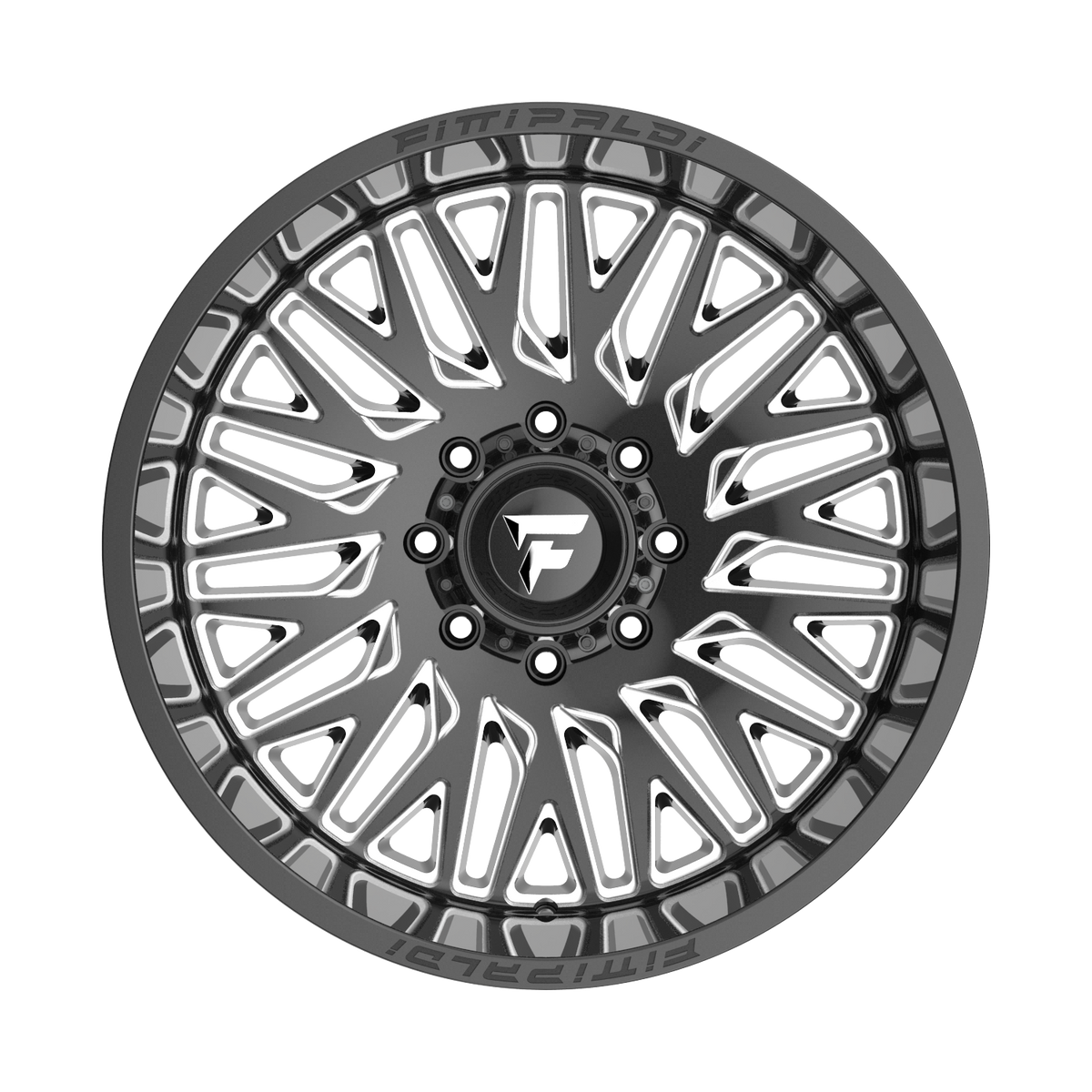 FITTIPALDI OFFROAD FA07BM 22X12, PCD 8X6.50, ET -44, CB 125.2-GLOSS BLACK MILLED