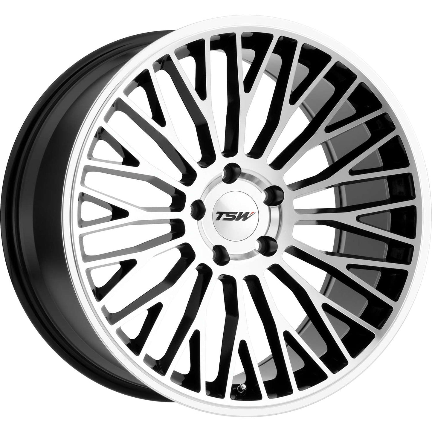 TSW CASINO 19X8.5 35 5X120/5X4.72 GLOSS BLACK W/ MIRROR CUT FACE