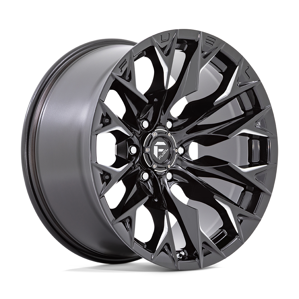 Fuel 1PC D803 FLAME 20X10 -18 6X135 GLOSS BLACK MILLED