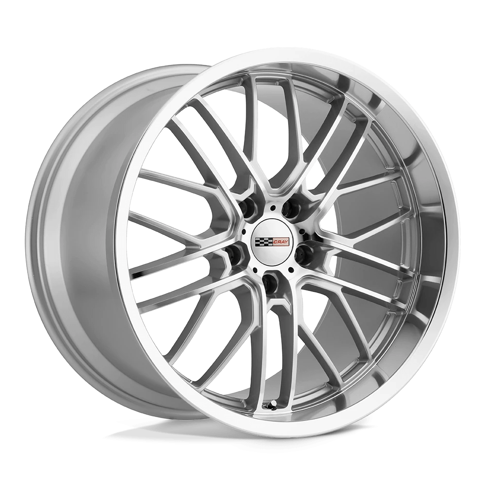 Cray EAGLE 20X10.5 69 5X120.65/5X4.75 SILVER W/ MIRROR CUT FACE & LIP