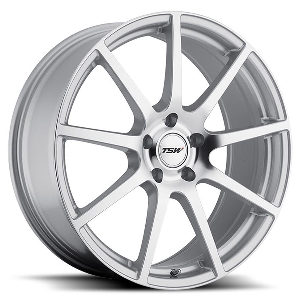TSW INTERLAGOS 17X9 63 5X114.3 SILVER W/ MIRROR CUT FACE
