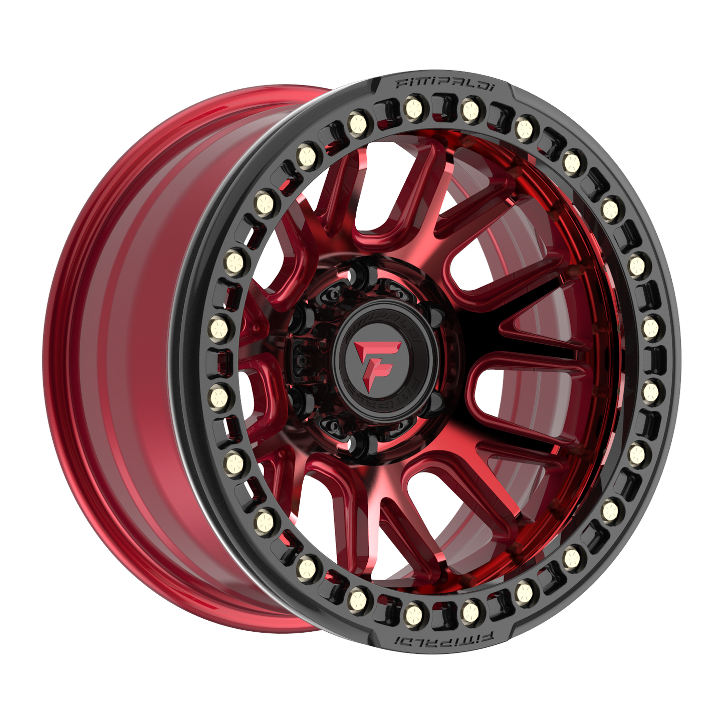 FITTIPALDI FB151R 17X9, PCD 6X5.50, ET -38, CB 106.2-METALLIC RED WITH RED TINT