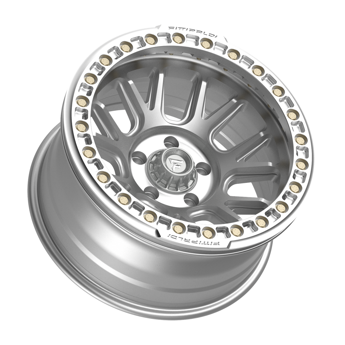 FITTIPALDI FB151M 17X9, PCD 5X5.00, ET -38, CB 71.5-MACHINED SILVER