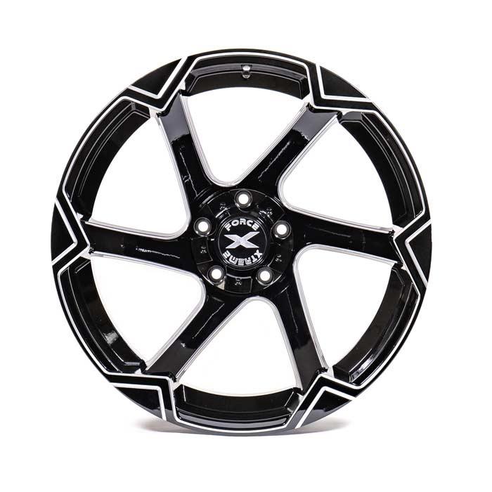 Xtreme Force XF-11 20x10 -25 5x127/5x139.7 Black and Milled (right)