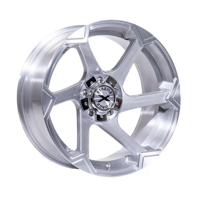 Xtreme Force XF-11 22x12 -51 5X127 (5x5)/5x139.7 (5x5.5) Full Brushed (left)