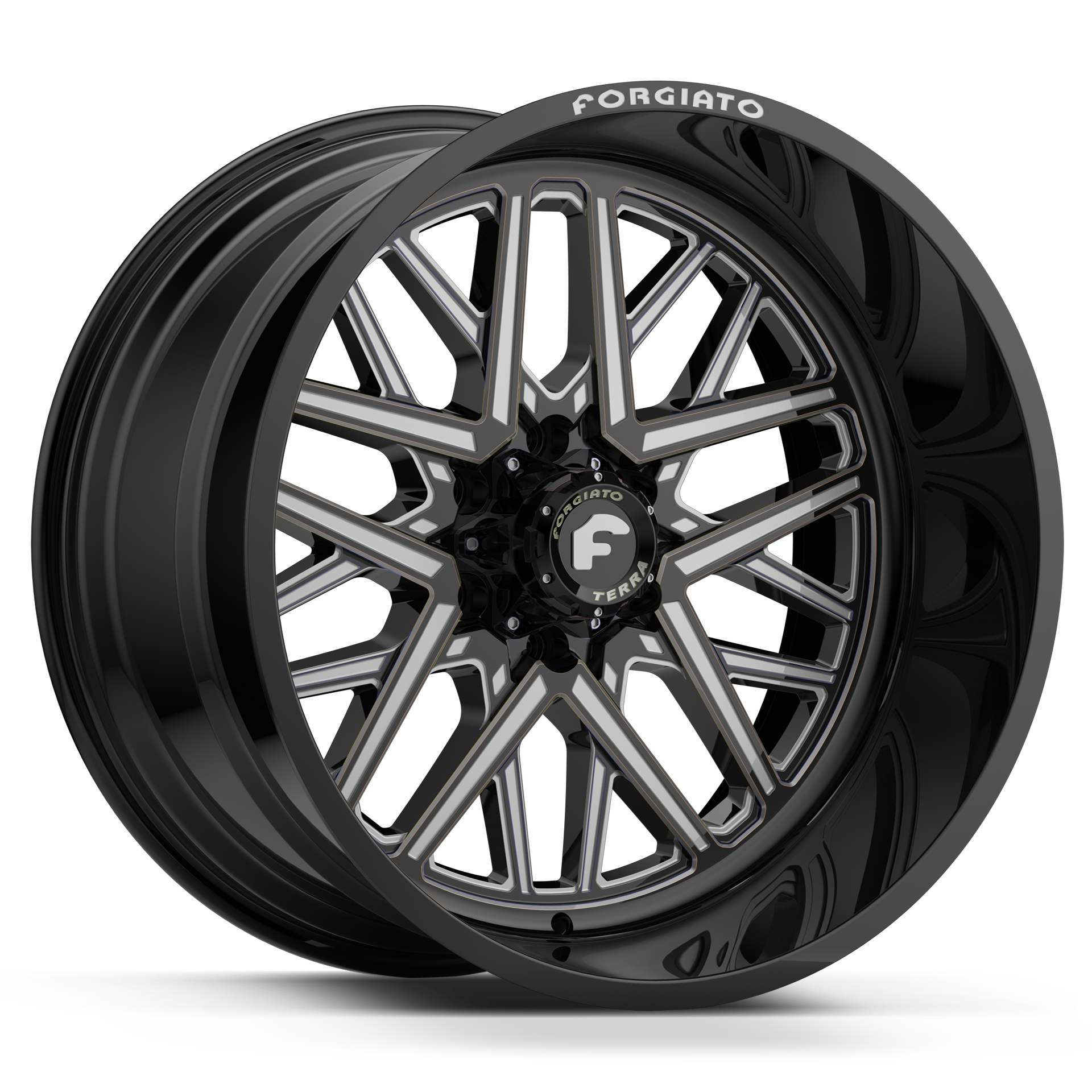 24x14 FORGIATO FLOW TERRA 003 (Black/Machined) - Wheels | Rims 24x14 FORGIATO FLOW TERRA 003 (Black/Machined) - Wheels | Rims