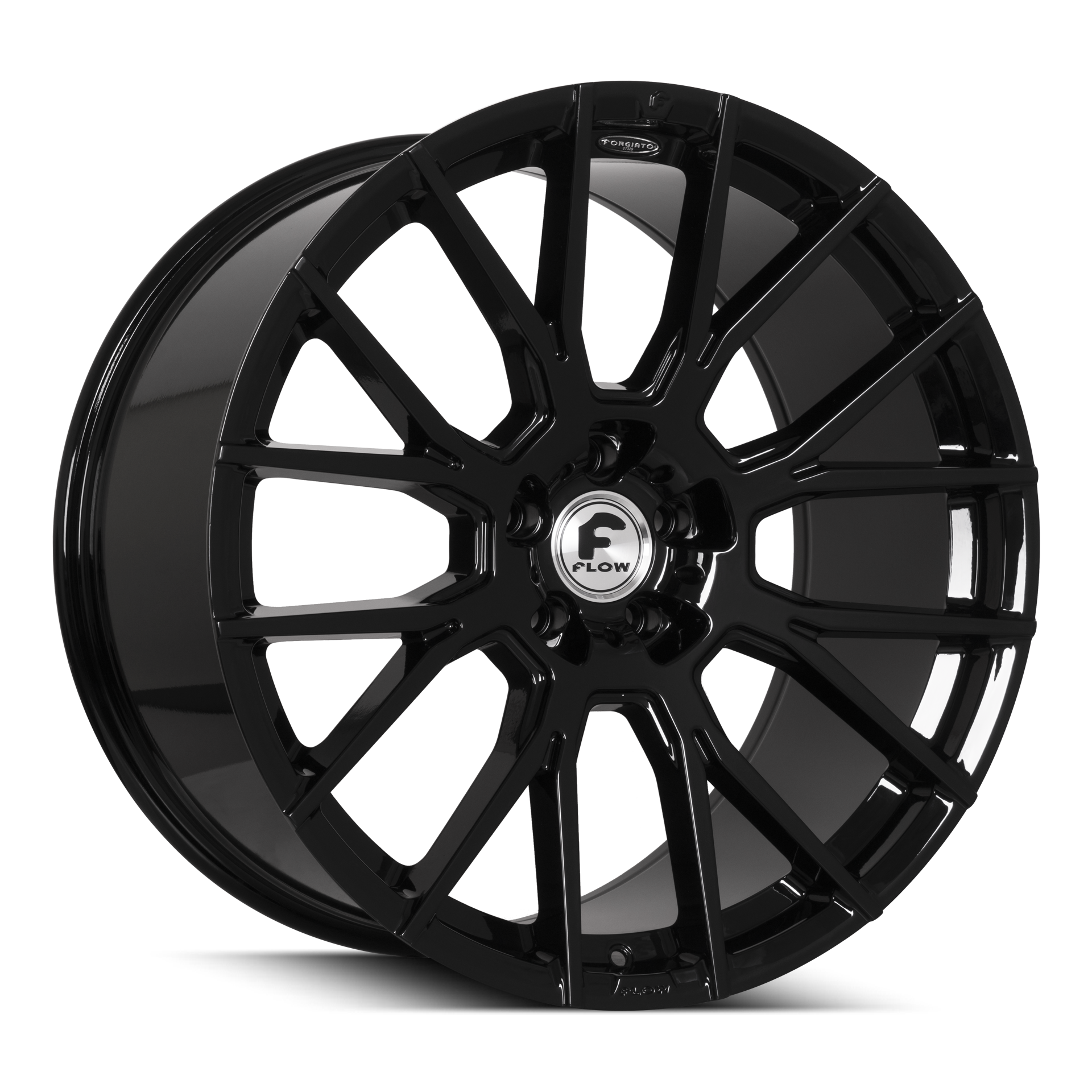 22x10.5 18 5x115 Forgiato Flow 001 Gloss Black - Wheels | Rims