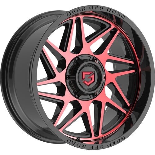 Gear Off Road 761MBR RATIO 22X12 -44 8X170 Black