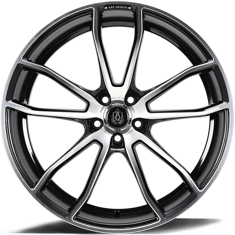 AXE EX33 22x9 +30 Blank (5x108-130) Gloss Black Polished