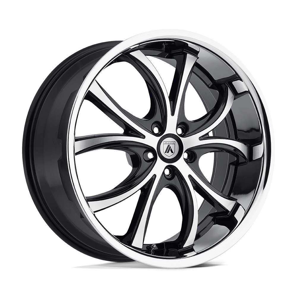 Asanti Black ABL-8 ELEKTRA 20X10 XX BLANK/BLANK Machined Face SS Lip