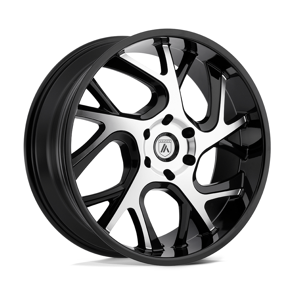 Asanti Black ABL-16 20X8.5 30 6X135/6X5.3 Gloss Black Machined