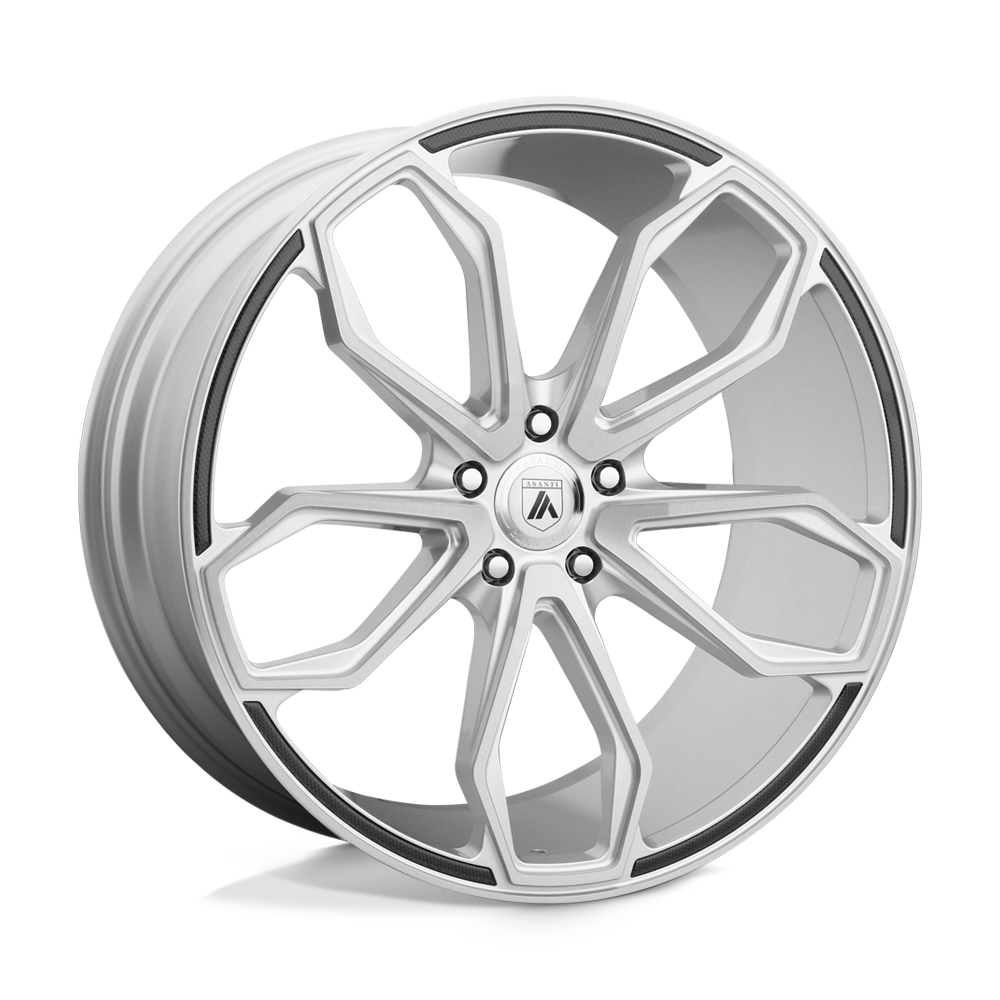 Asanti Black ABL-19 ATHENA 20x10 25 BLANK/BLANK Brushed Silver