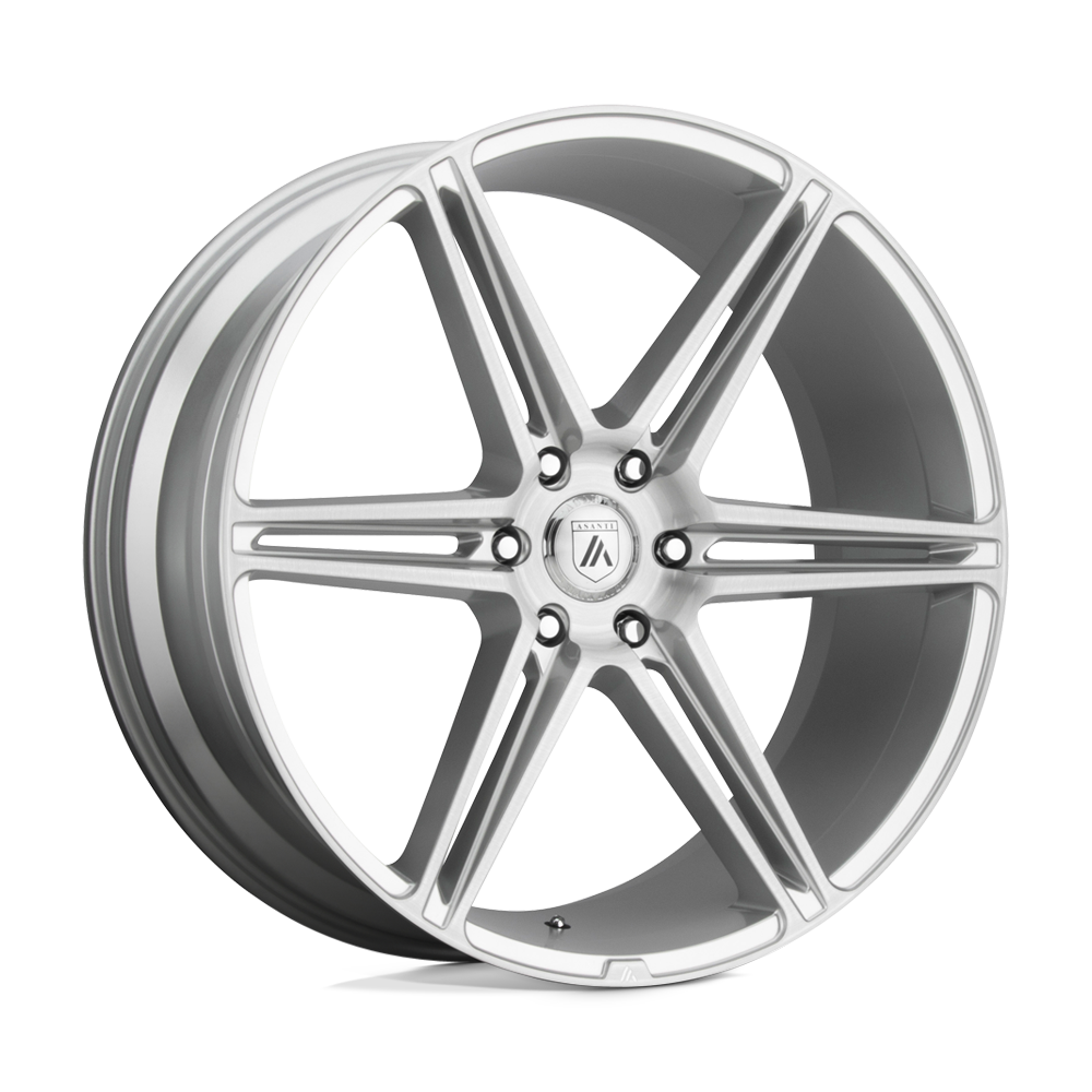 Asanti Black ABL-25 ALPHA 6 22x10 30 6x135/6X5.3 Brushed Silver