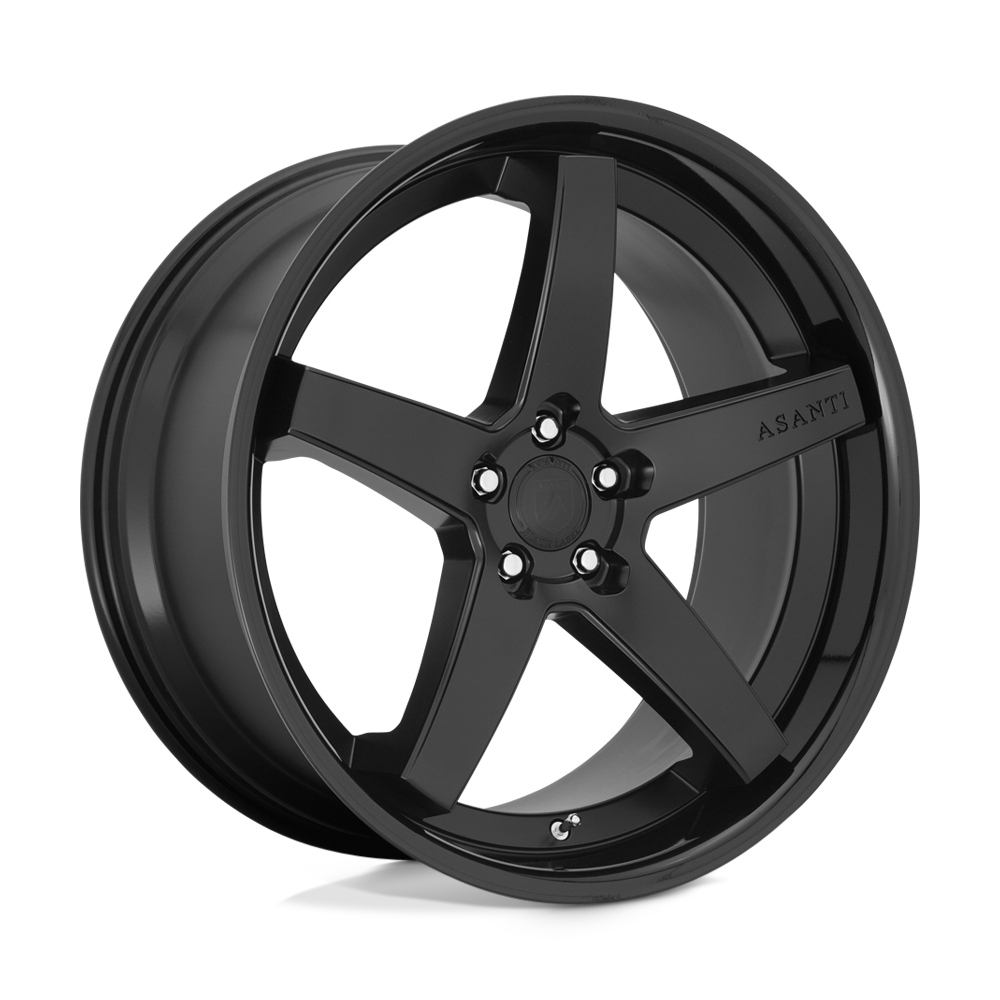 Asanti Black ABL31 REGAL 20x10.5 38 5x112/5x112 Satin Black Gloss Black Lip