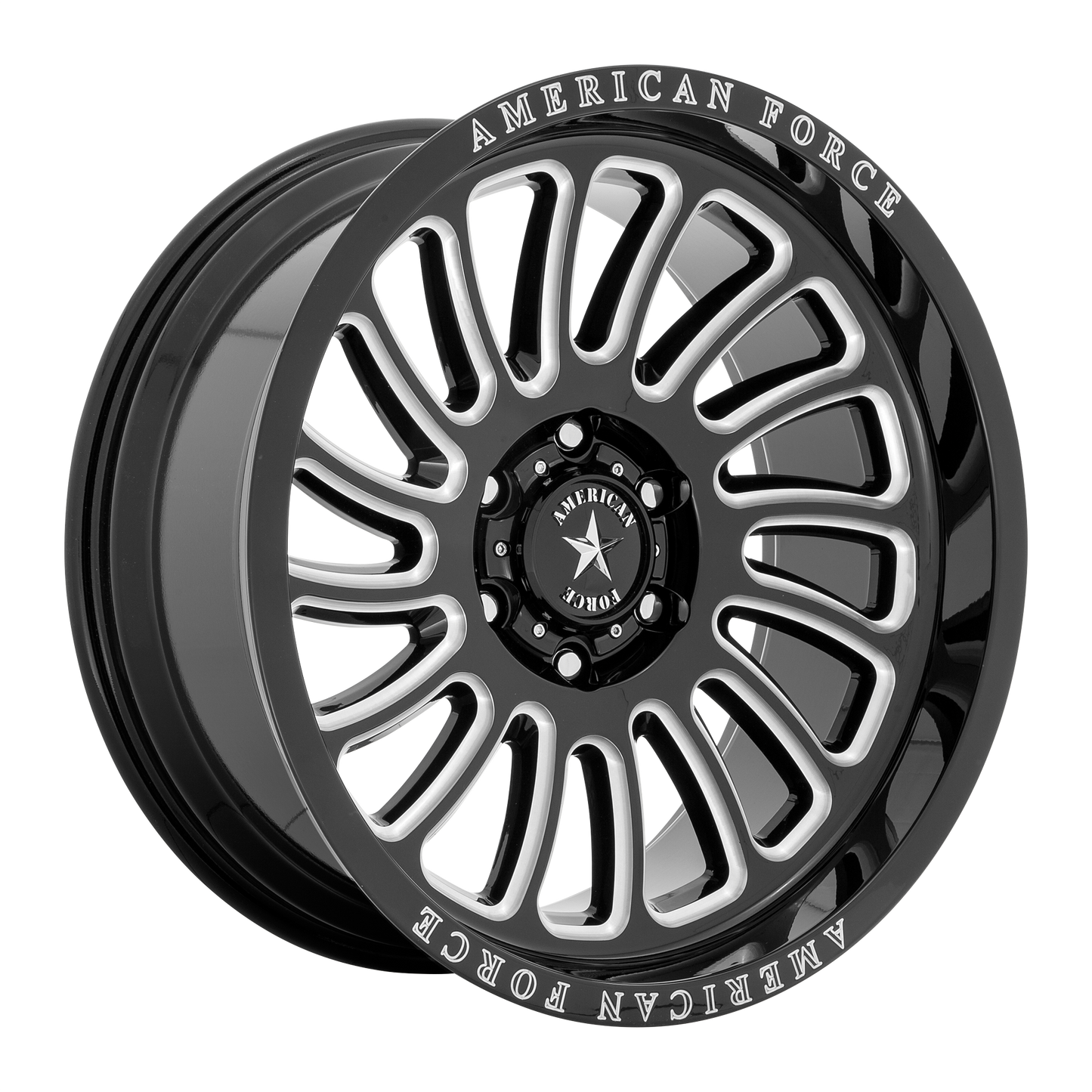 American Force Cast AC004 VULCAN 20X10 -18 6X135/6X5.3 Gloss Black Milled