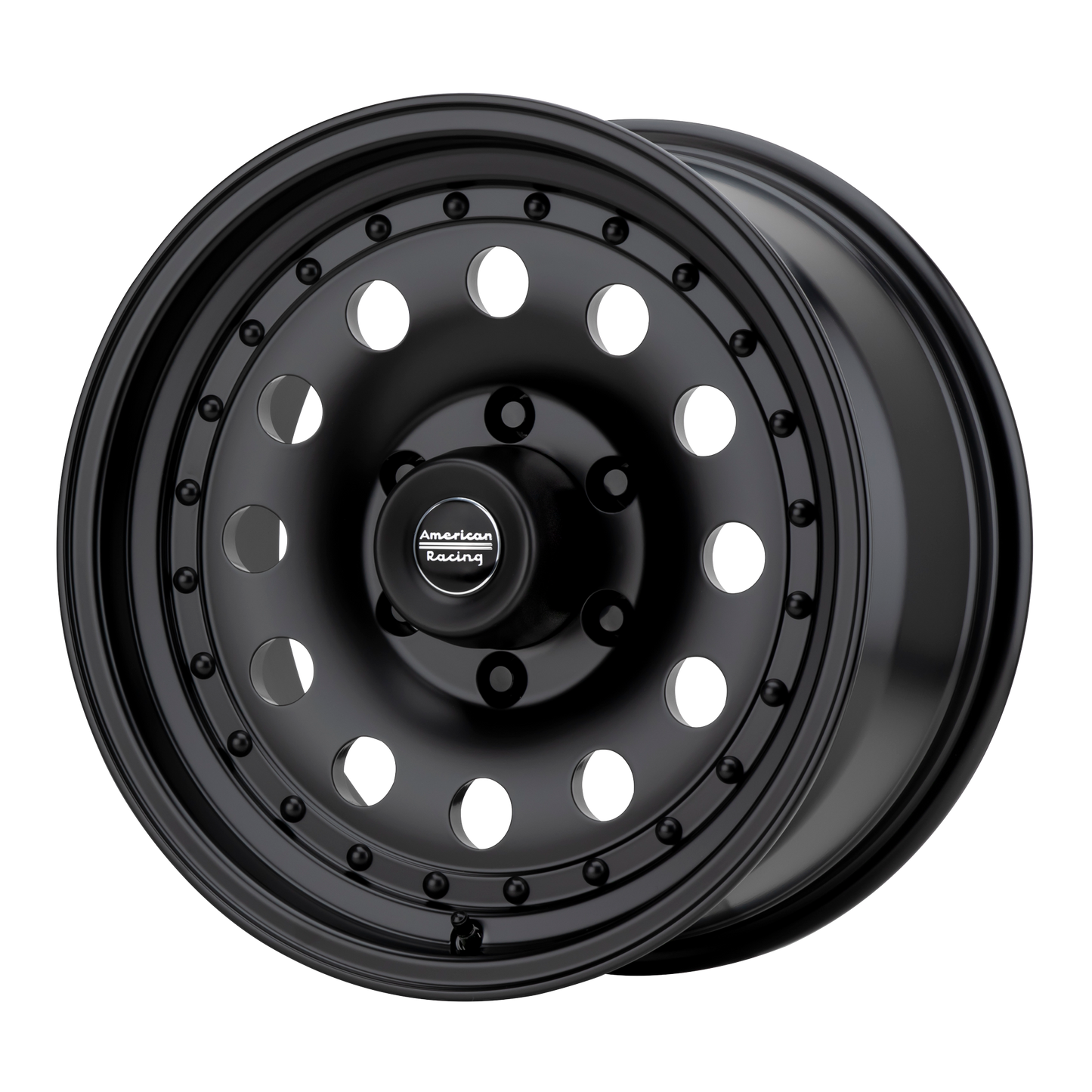 American Racing AR62 OUTLAW II 14X7 0 4X108/4X4.25 Satin Black
