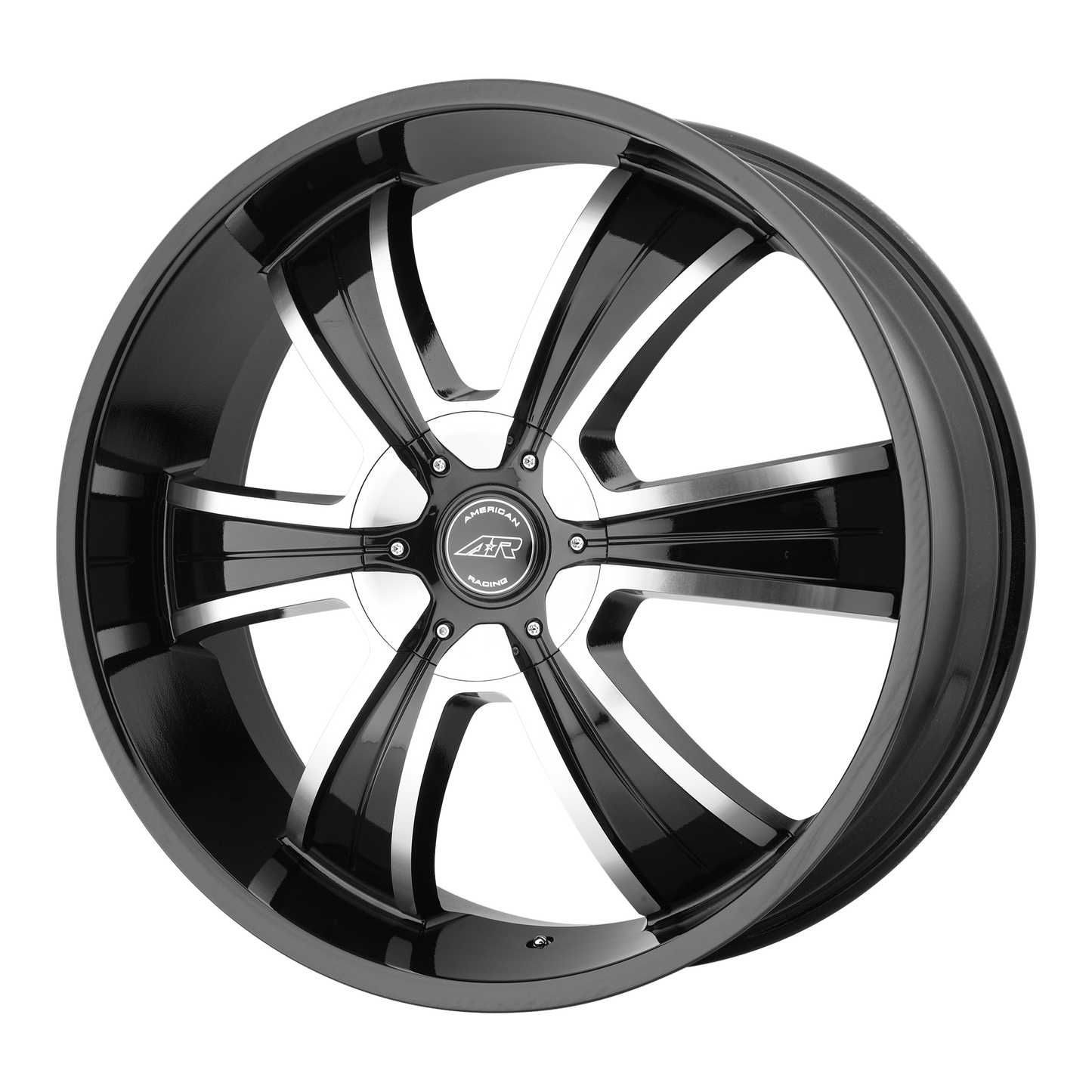 American Racing AR894 24X9 38 BLANK/BLANK Gloss Black Machined