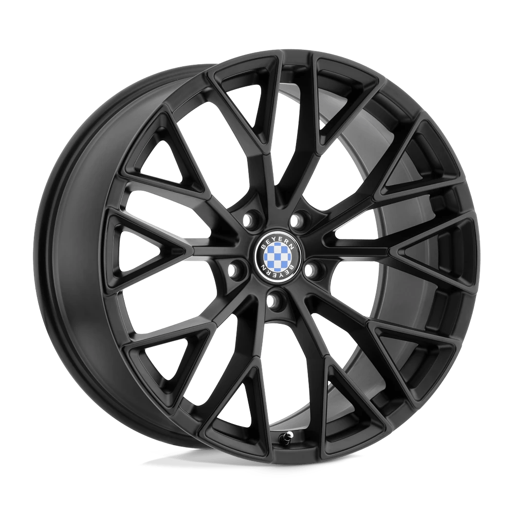 Beyern ANTLER 18X9.5 25 5X120/5X4.72 DOUBLE BLACK - MATTE BLACK W/ GLOSS BLACK FACE