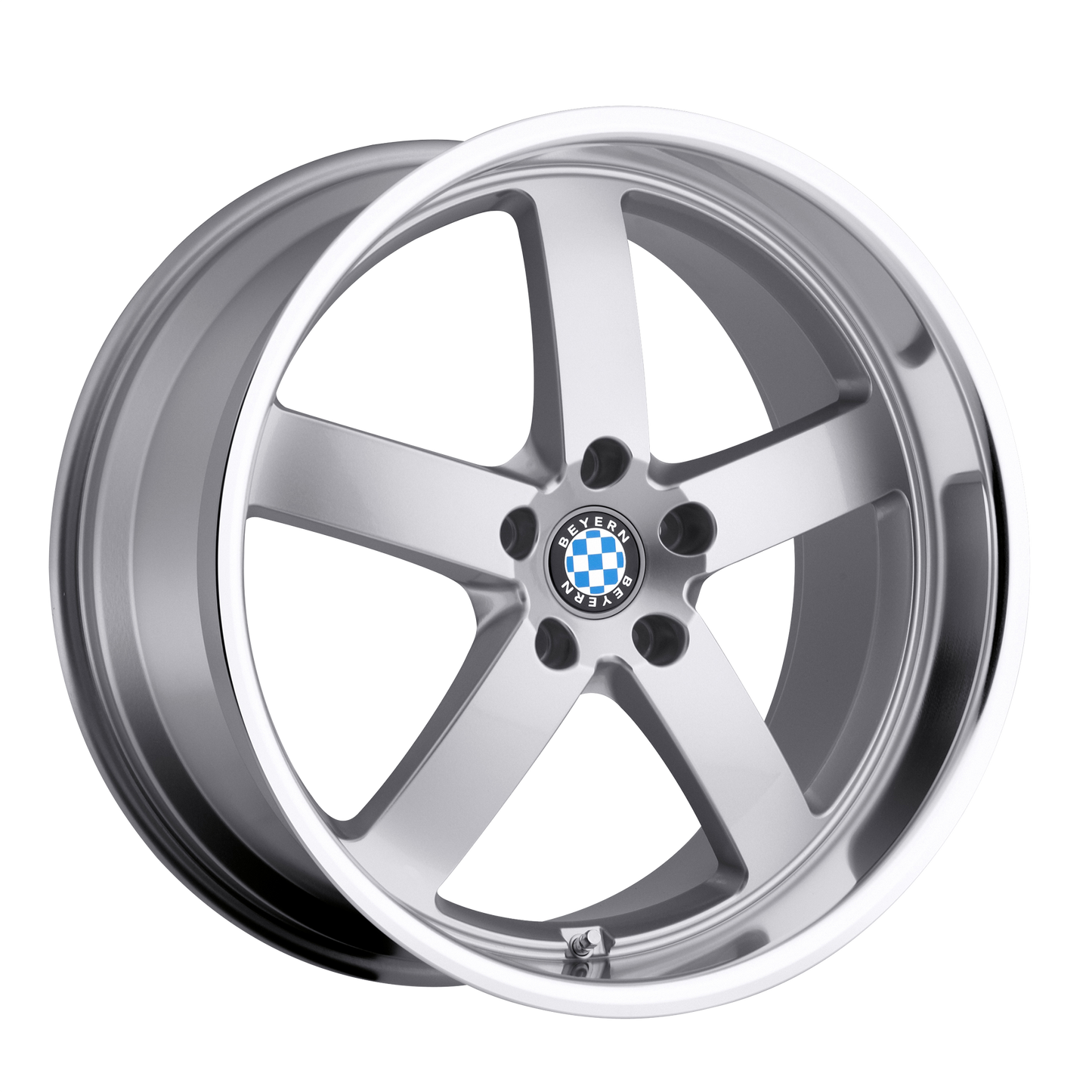 Beyern RAPP 22X9 15 5X120/5X4.72 SILVER W/ MIRROR CUT LIP