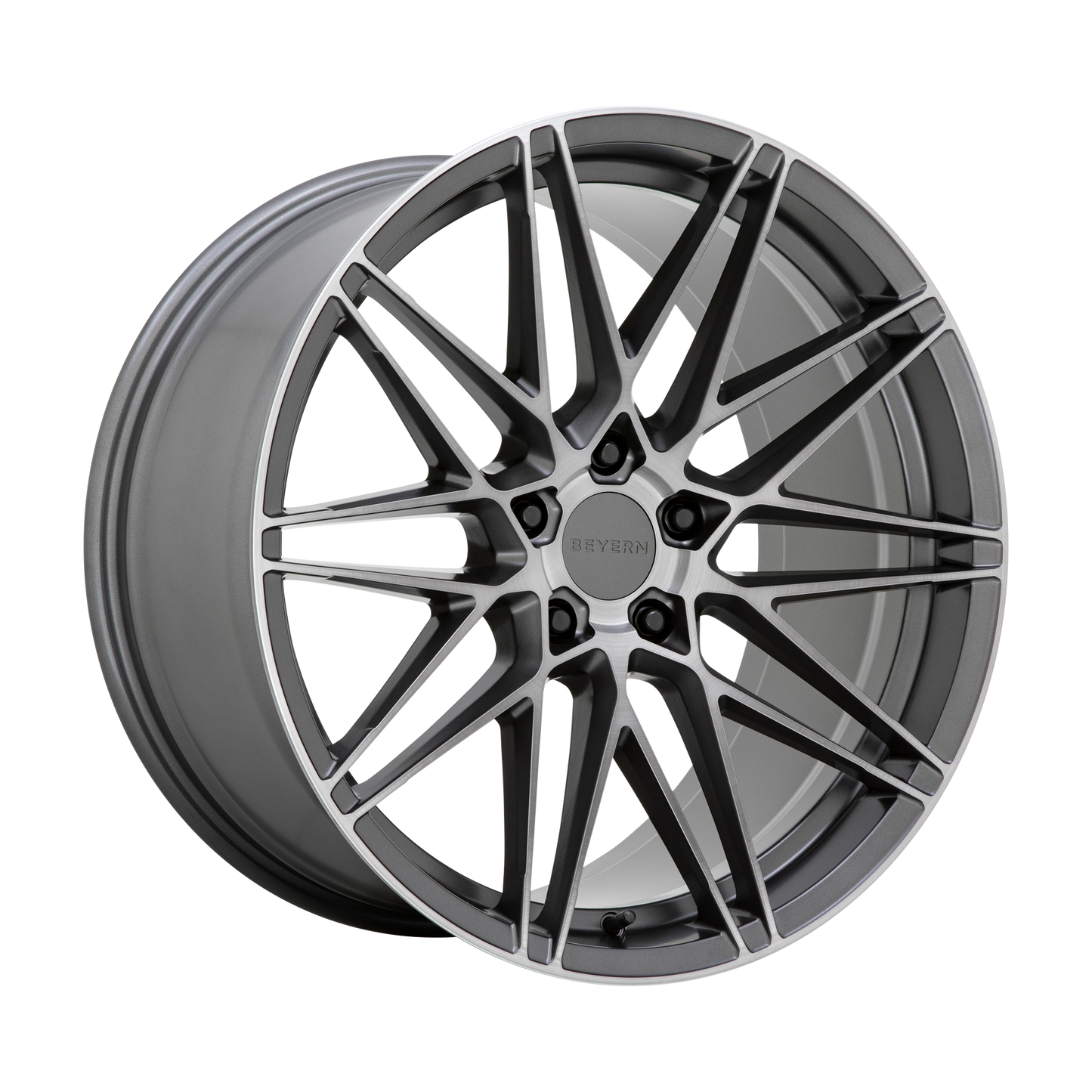 Beyern DAMON 20X10 35 5X120/5X4.72 MATTE GUNMETAL WITH BRUSHED FACE