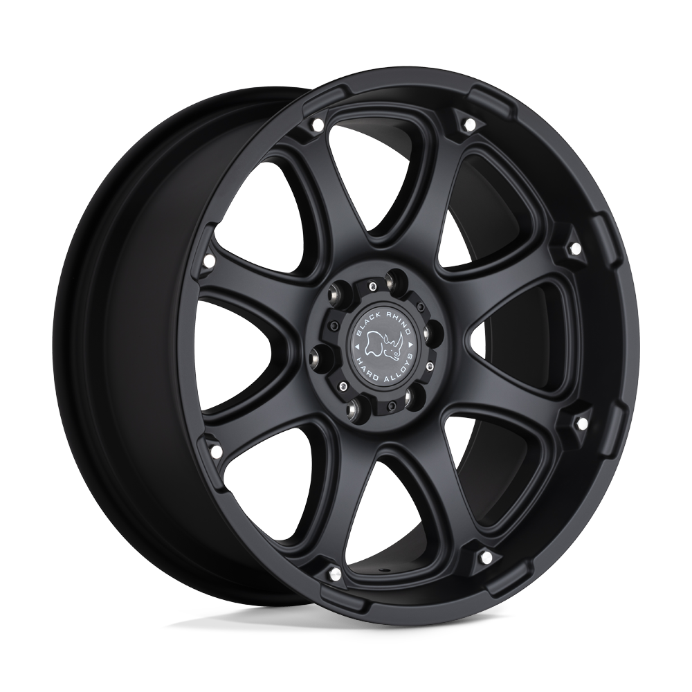 Black Rhino GLAMIS 17X9 -12 8X165.1/8X6.5 MATTE BLACK