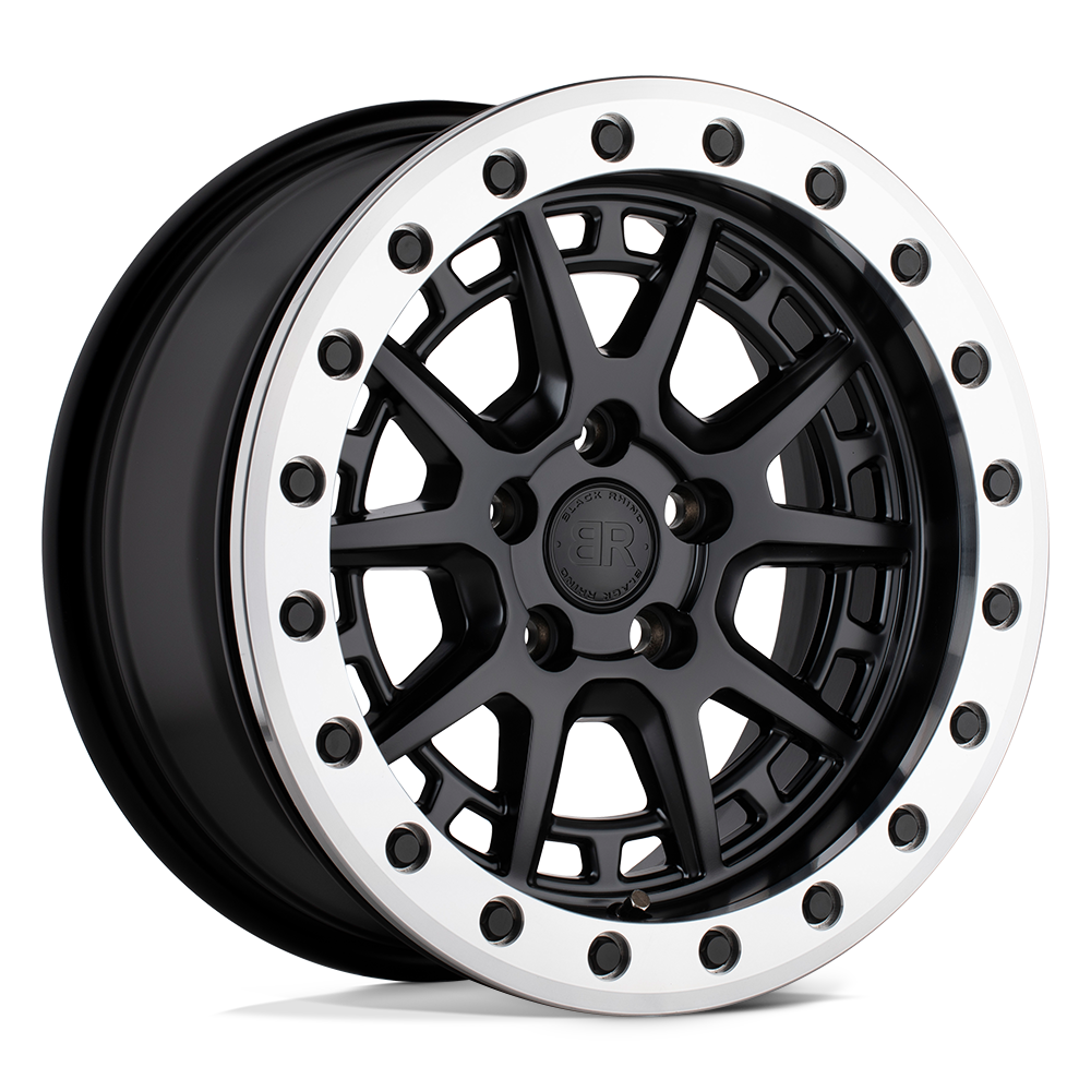 Black Rhino GRAVEL 15X7 15 5X100/5X100 MATTE BLACK W/ MACHINED RING