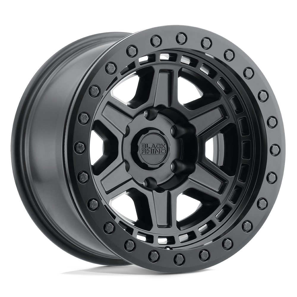 Black Rhino RENO 17X9 0 6X135/6X5.3 MATTE BLACK W/ BRASS BOLTS