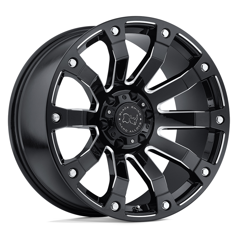 Black Rhino SELKIRK 20X10 -12 5X139.7/5X5.5 GLOSS BLACK MILLED