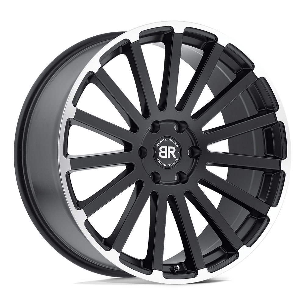 Black Rhino SPEAR 22X9.5 25 6X139.7/6X5.5 MATTE BLACK W/ MATTE MACHINED EDGE