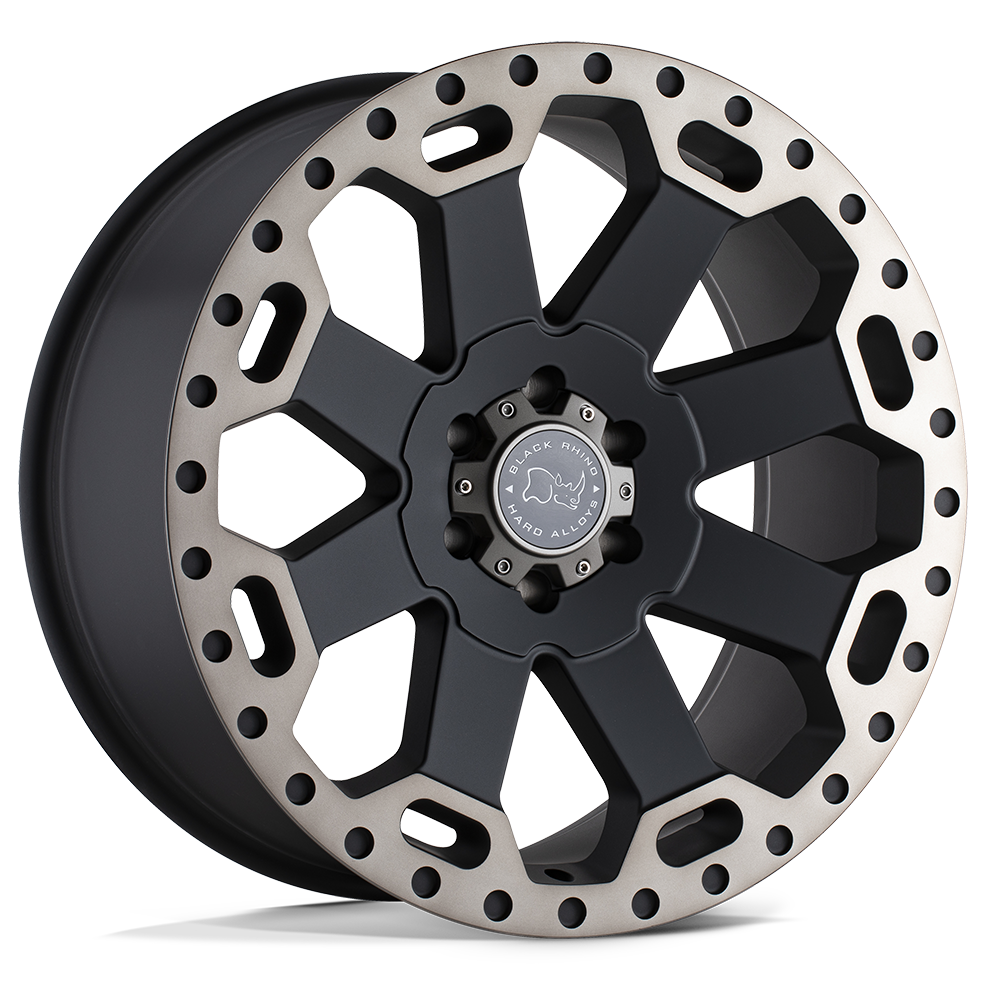 Black Rhino WARLORD 20X9 -12 5X127/5X5.0 MATTE BLACK W/ MACHINED DARK TINT