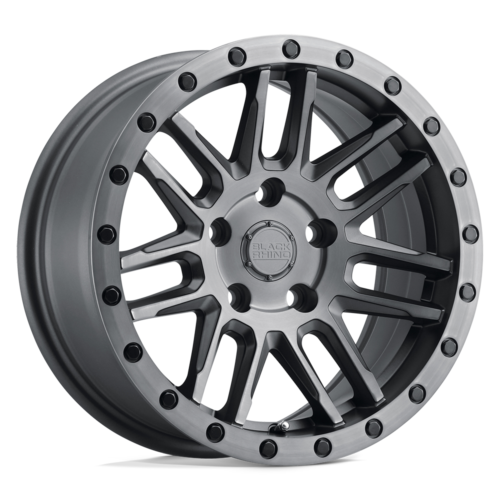 Black Rhino ARCHES 18X9.5 12 6X135 MATTE BRUSHED GUNMETAL W/ BLACK BOLTS
