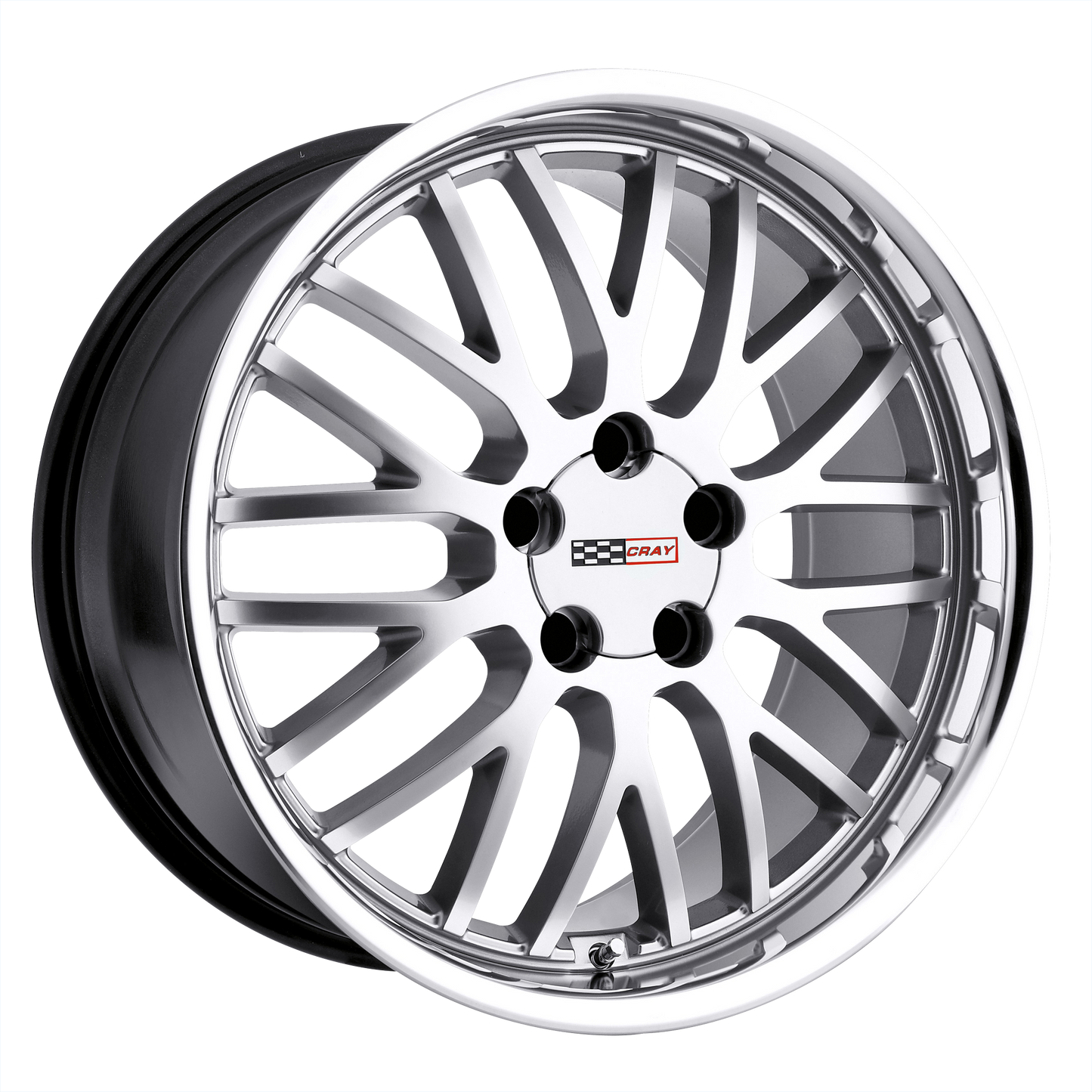 Cray MANTA 18X10.5 65 5X120.65/5X4.75 HYPER SILVER W/ MIRROR CUT LIP