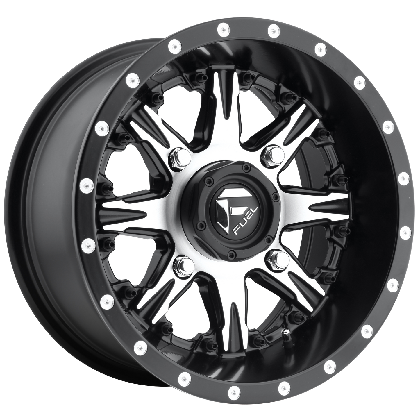 Fuel UTV D541 NUTZ UTV 14x7 13 4x156/4x156 MATTE BLACK MACHINED