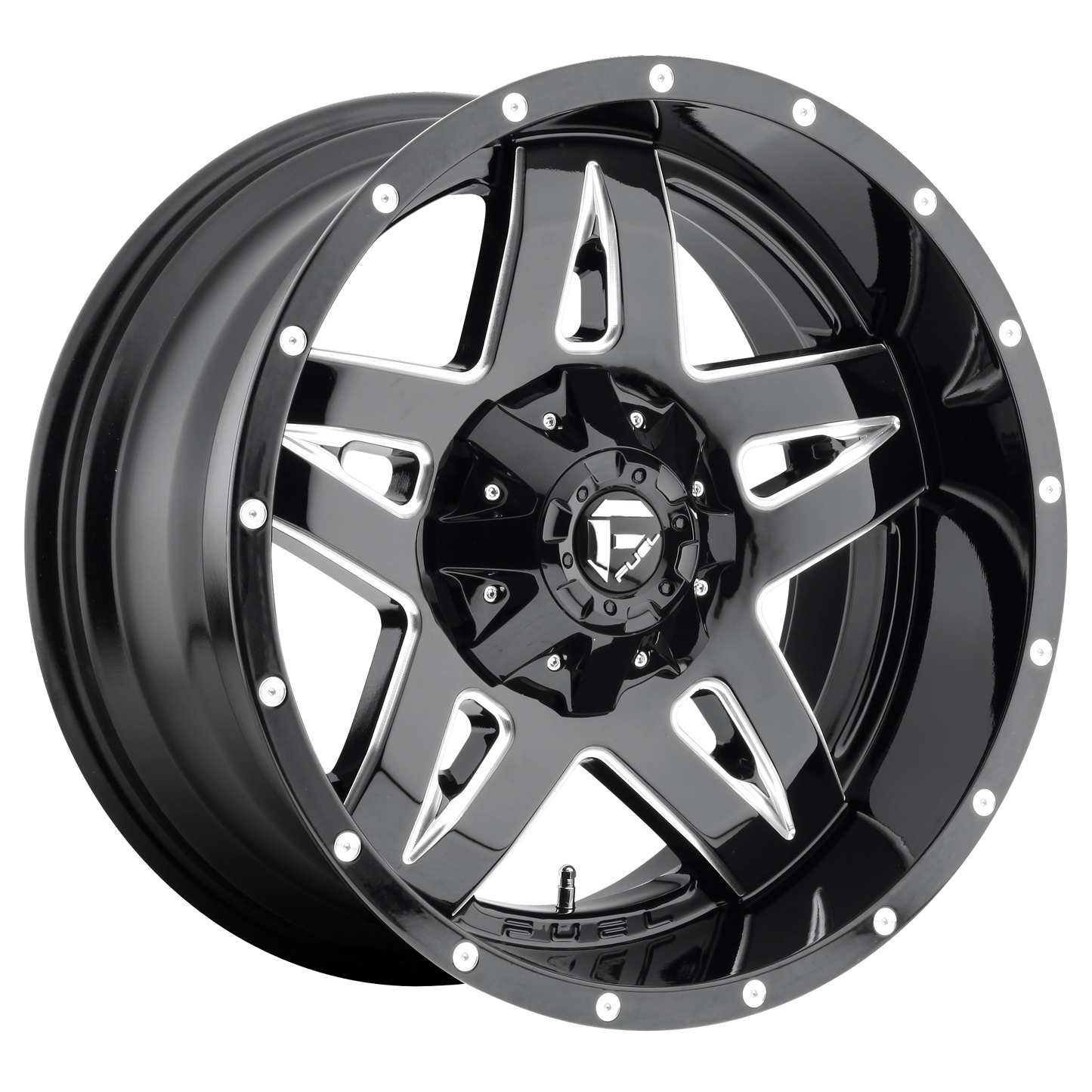 FUEL FULL BLOWN 20x10 6x135/6x139.7 GLOSS BLACK MILLED (-24 mm)
