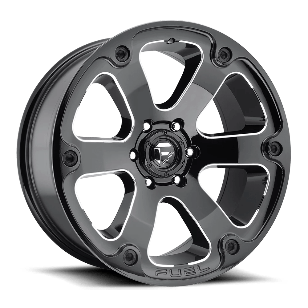 Fuel 1PC D562 BEAST 18X9 -12 5X127/5X5.0 GLOSS BLACK MILLED