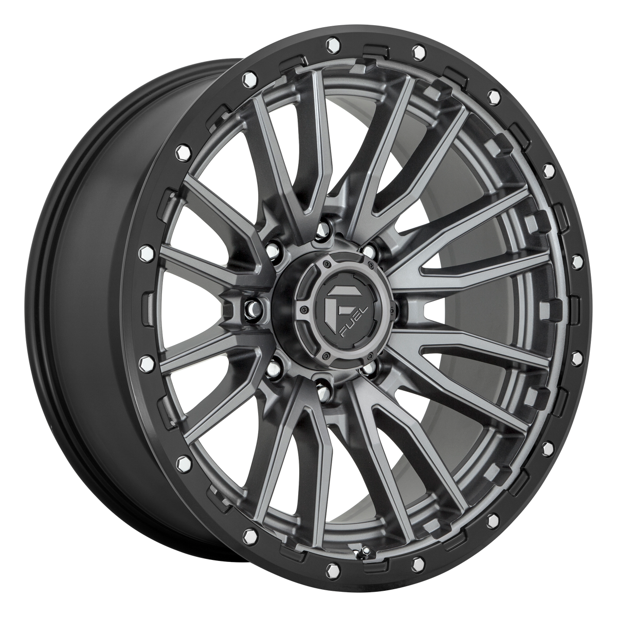 Fuel 1PC D680 REBEL 18X9 20 5X127 MATTE GUN METAL BLACK BEAD RING