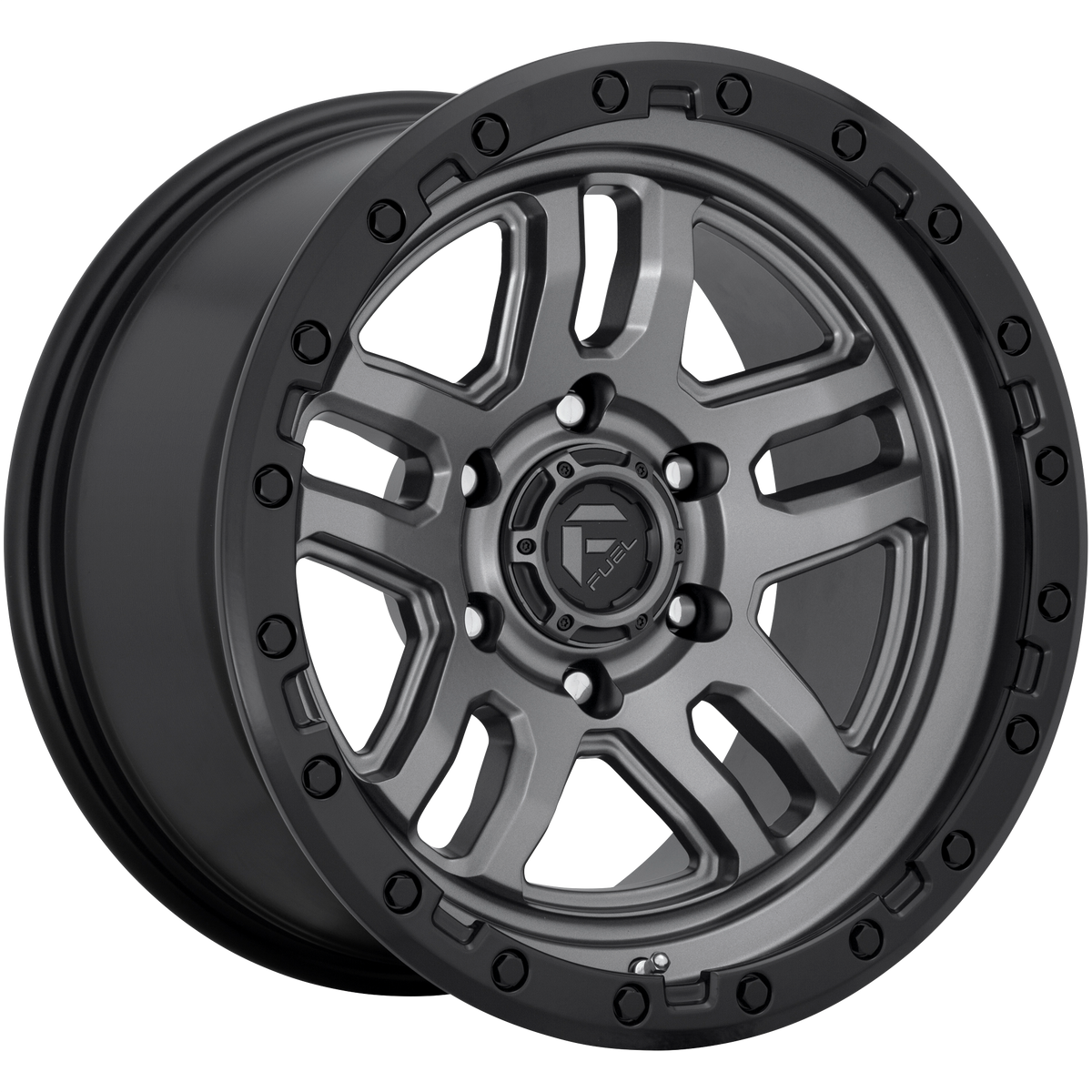 Fuel 1PC D701 AMMO 20X9 1 6X135 MATTE GUN METAL BLACK BEAD RING
