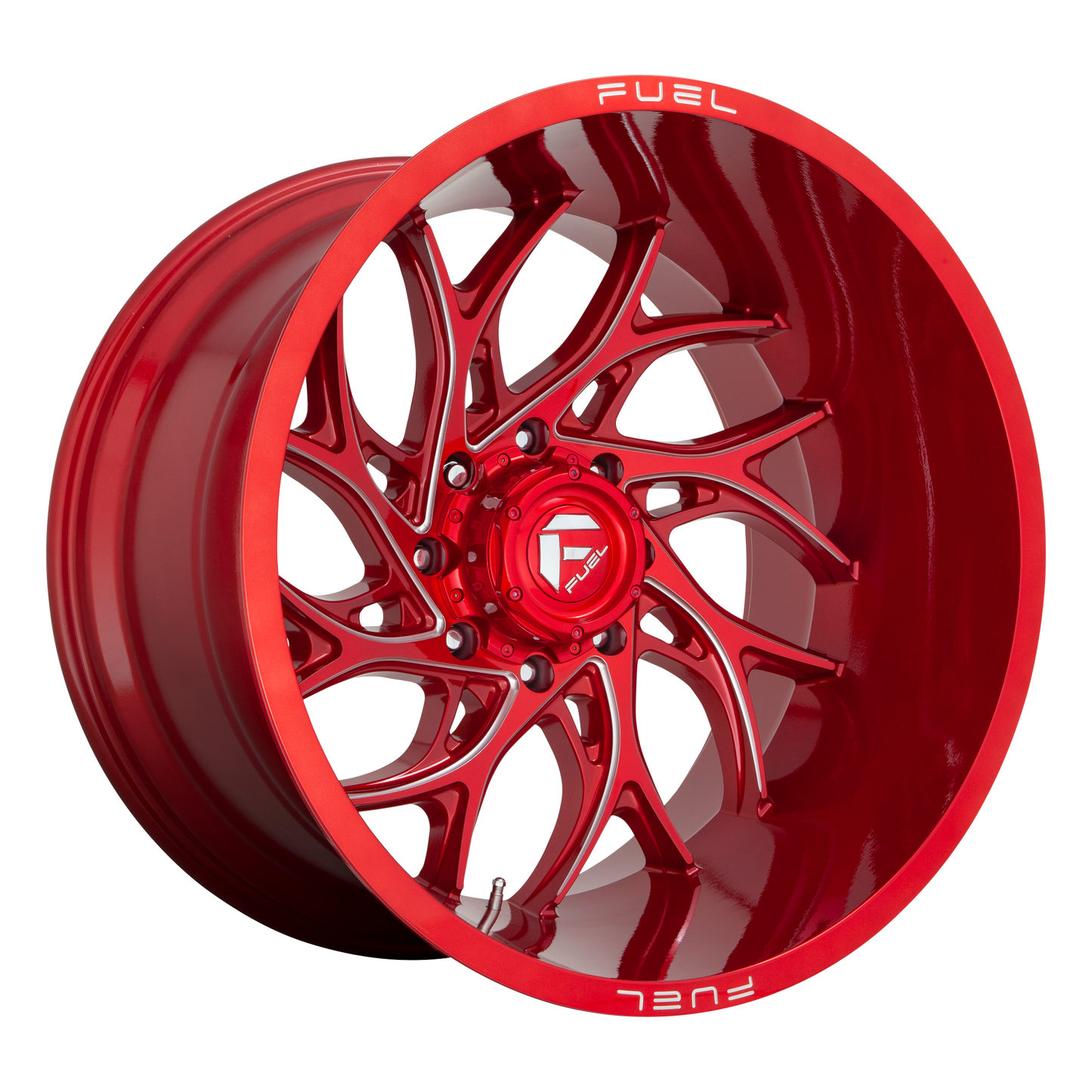 Fuel 1PC D742 RUNNER 22X8.25 -240 8X165.1/8X6.5 Candy Red Milled