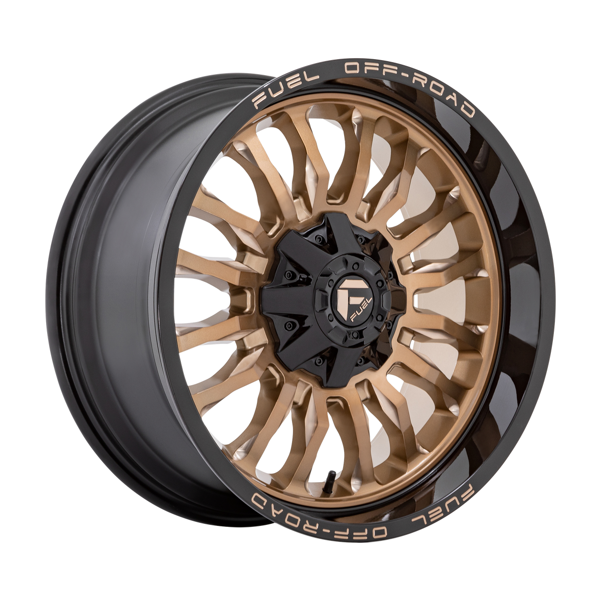 Fuel 1PC D797 ARC 20X9 1 8X165.1 PLATINUM BRONZE WITH BLACK LIP