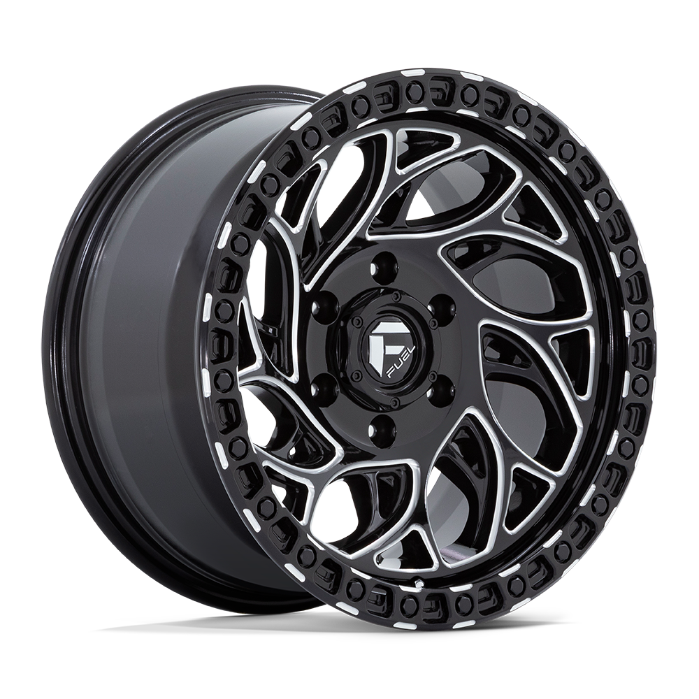 FUEL 1PC D840 RUNNER OR 17X9 1 5X127 GLOSS BLACK MILLED
