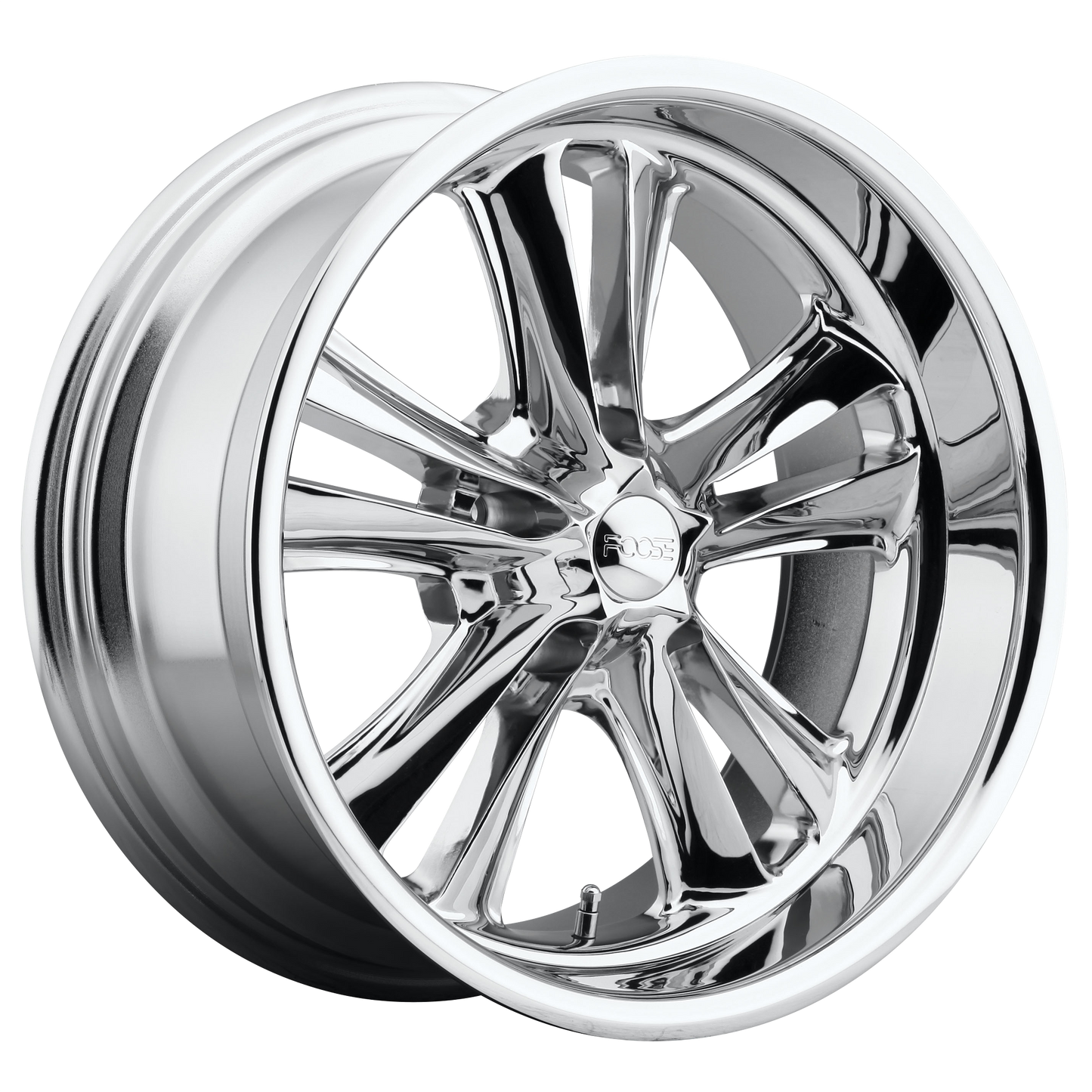 Foose 1PC F097 KNUCKLE 18x8 1 5x120.65/5x4.75 CHROME PLATED