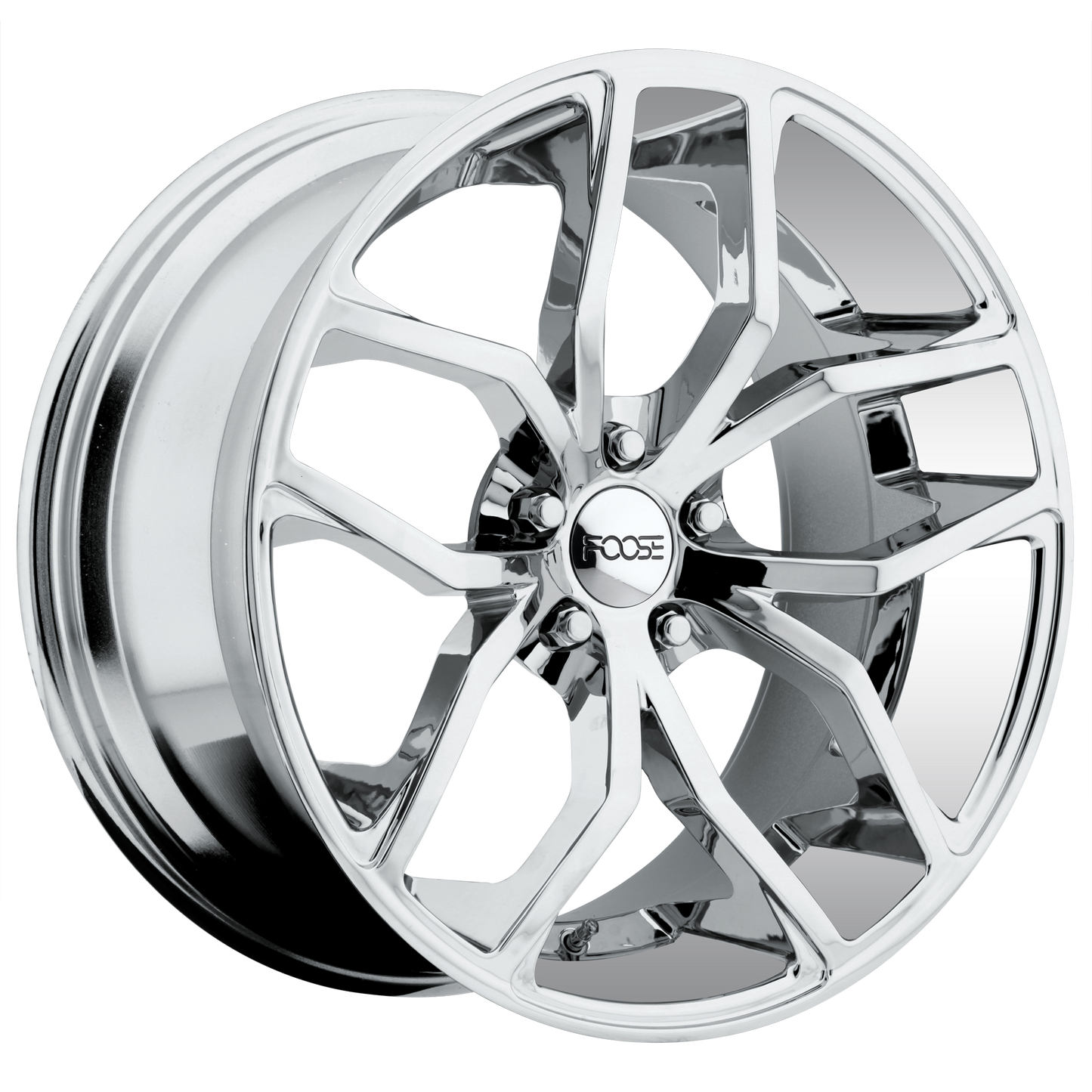 Foose 1PC F148 OUTCAST 20x8.5 35 5X120/5X4.72 CHROME PLATED