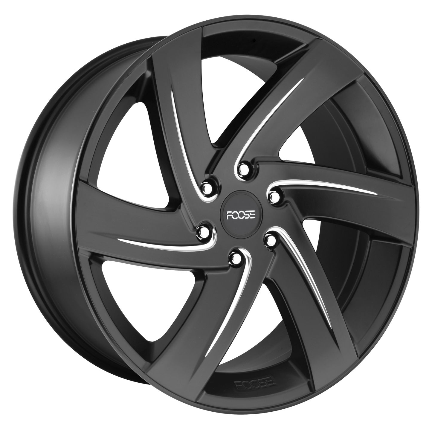 Foose 1PC F167 BODINE 22X9.5 30 6X135/6X5.3 MATTE BLACK MILLED