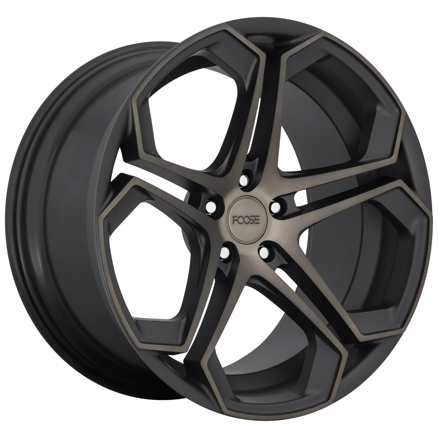 Foose 1PC F168 IMPALA 20x9 38 5x108/5x4.25 MATTE MACHINED DOUBLE DARK TINT