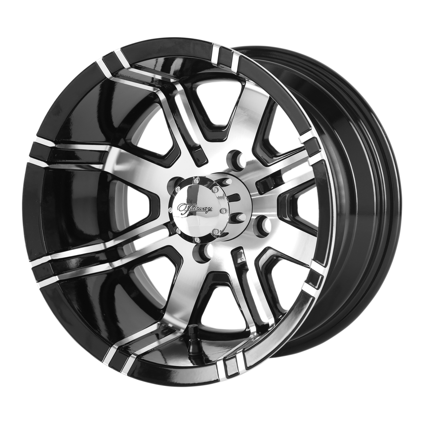 Fairway Alloys FA119 AGGRESSOR 12X7 -40 4X101.6/4X4.0 Machined Gloss Black