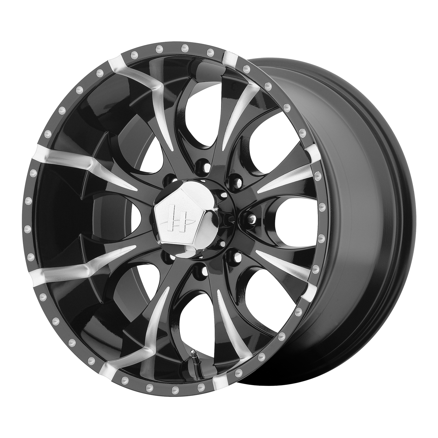 Helo HE791 MAXX 18X9 -12 8X170/8X6.7 Gloss Black Milled