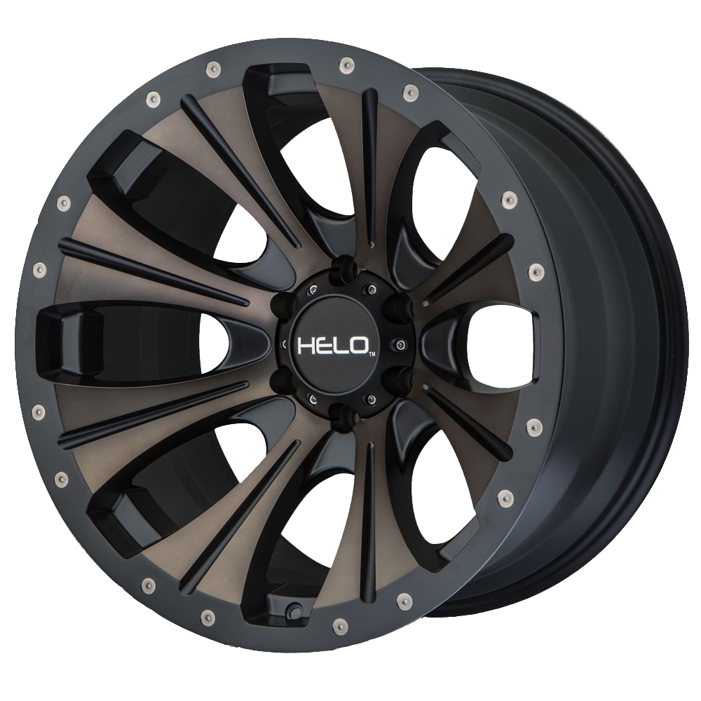Helo HE901 22X10 -18 8X165.1/8X6.5 Satin Black Dark Tint