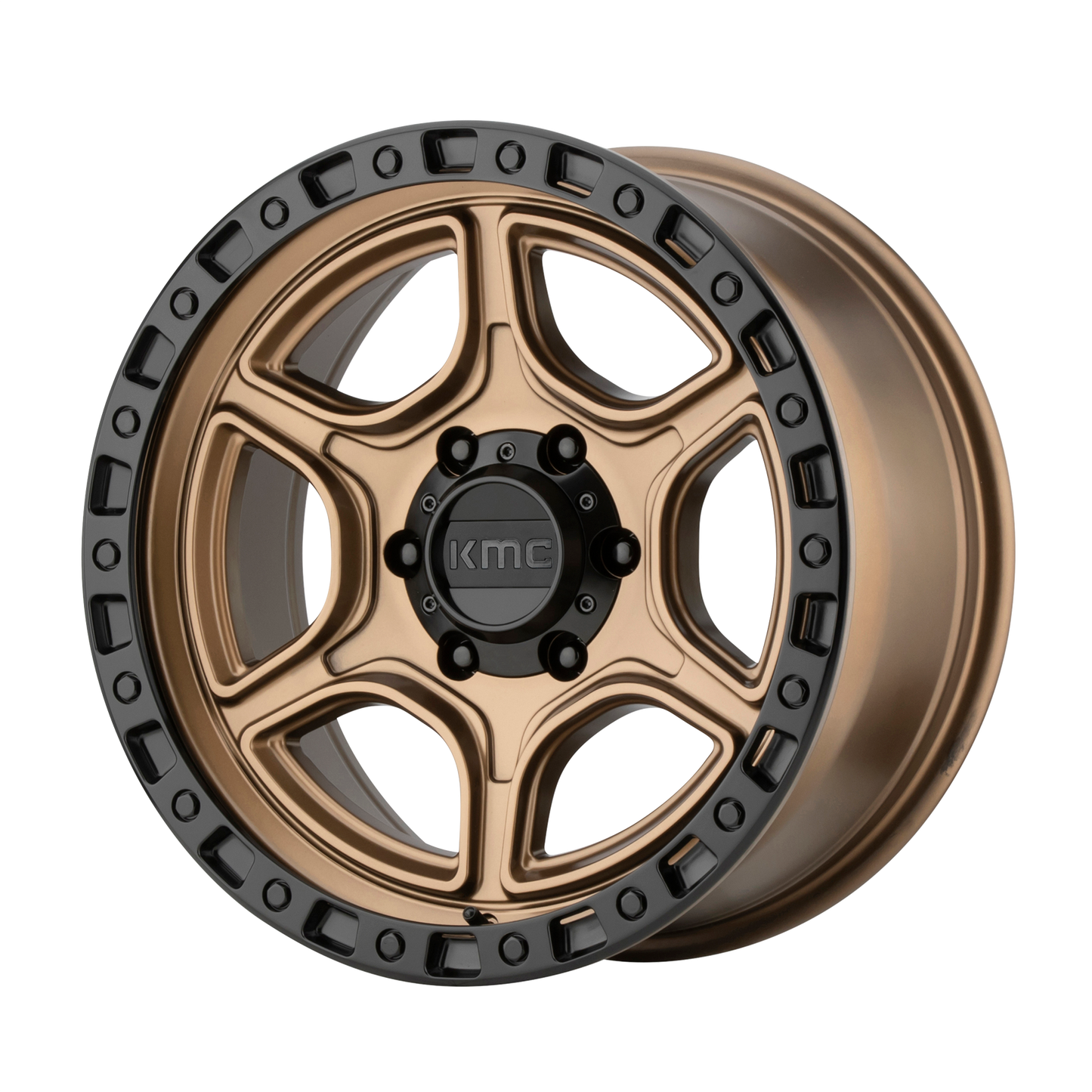 KMC KM539 PORTAL 18X8.5 18 6X135/6X5.3 Satin Bronze Satin Black Lip